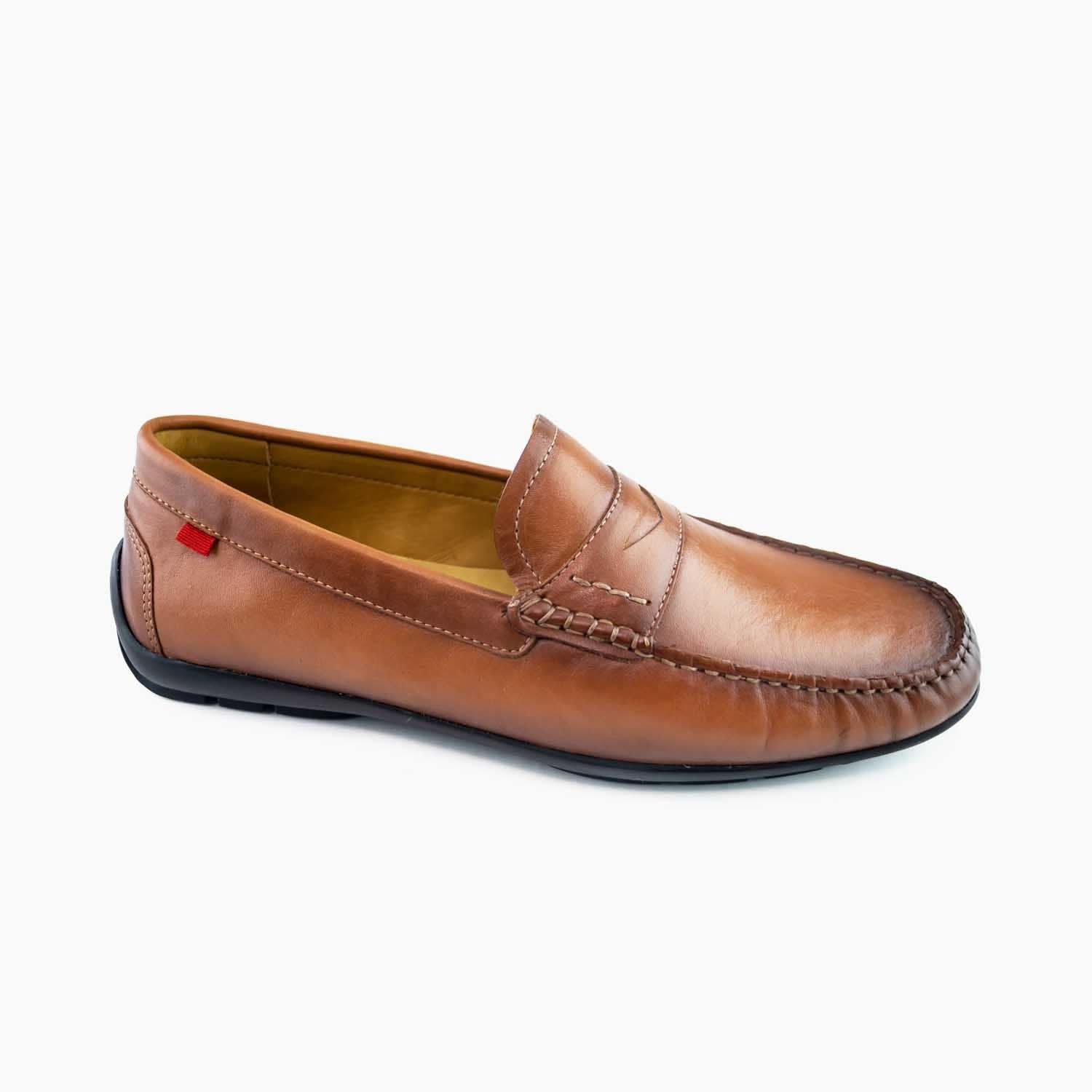 Marc Joseph Dwight Place Moc Toe Driver Golf Leather Shoes 