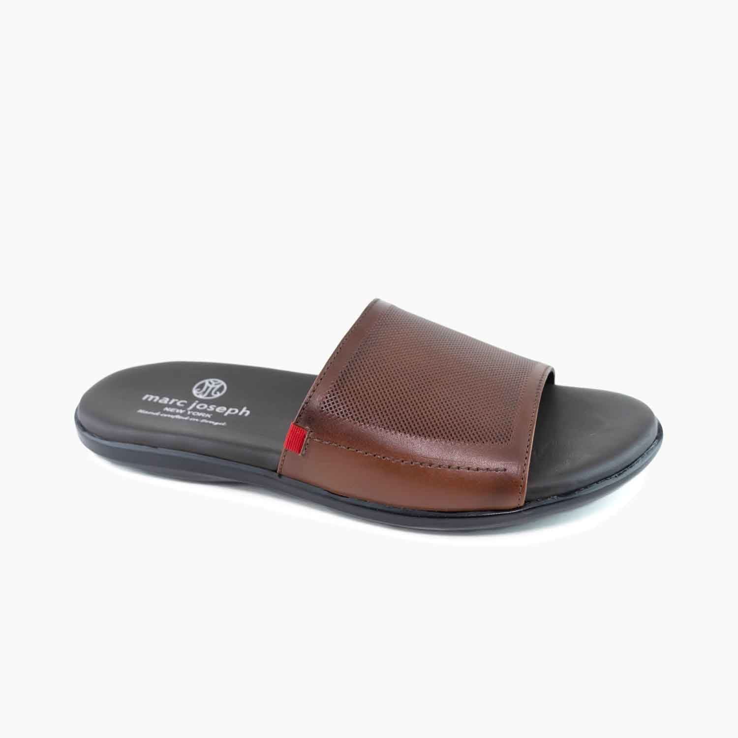 Marc Joseph Cedar Beach Navy Blue Leather Slides US Men 8 Marc Joseph Cedar Beach Navy Blue Leather | Mercari main image 4