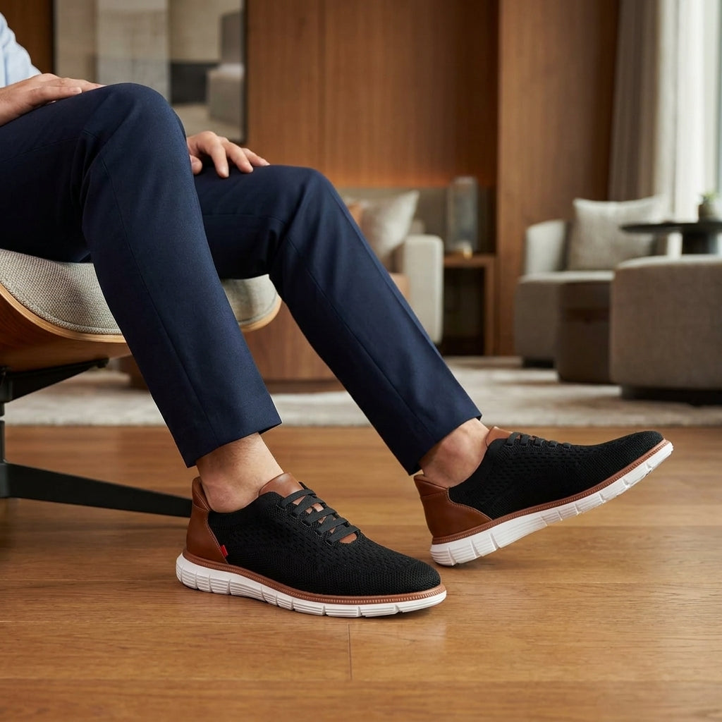 Edison St, Men Black & Cognac / Regular / 7 Edison St, Men Black & Cognac / Regular / 7